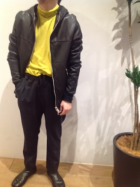 「GIORGIOBRATO」｜岡田さん（メンズ・165cm）の冬コーディネート