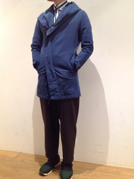「B2nd」｜「アイテム（その他アウター）」を使った、岡田さん（メンズ・172cm）の春コーディネート