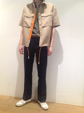 「sunnei」｜岡田さん（メンズ・182cm）の春コーディネート
