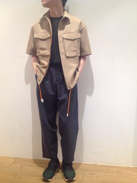 「sunnei」｜岡田さん（メンズ・172cm）の春コーディネート