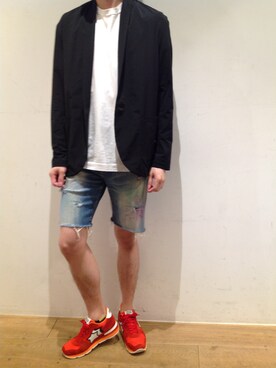 「surt」｜「アイテム（その他アウター）」を使った、岡田さん（メンズ・170cm）の夏コーディネート