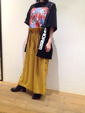 「CHRISTIAN DADA（クリスチャンダダ）のアイテム」を使った、岡田さん（レディース・158cm）の夏コーディネート
