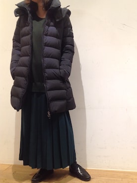 「TATRAS」｜「アイテム（ワンピース/ドレス）」を使った、岡田さん（レディース・158cm）の秋コーディネート