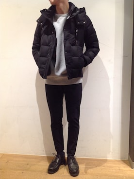 「SOLIDO（ソリード）のアイテム（パンツ）」を使った、岡田さん（メンズ・172cm）の秋コーディネート