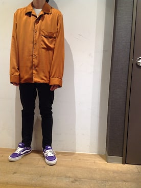「SOLIDO（ソリード）のアイテム」を使った、岡田さん（メンズ・172cm）の秋コーディネート