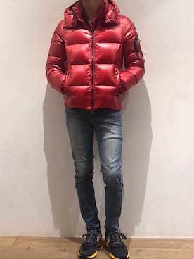 「surt」｜「アイテム（ダウンジャケット/コート）」を使った、岡田さん（メンズ・172cm）の秋コーディネート