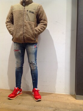 「surt」｜「アイテム（ブルゾン）」を使った、岡田さん（メンズ・172cm）の秋コーディネート