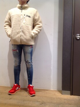 「surt」｜「アイテム（ブルゾン）」を使った、岡田さん（メンズ・170cm）の秋コーディネート