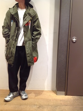 「maxsix（マックスシックス）のアイテム（ジャケット/アウター）」を使った、岡田さん（メンズ・173cm）の秋コーディネート