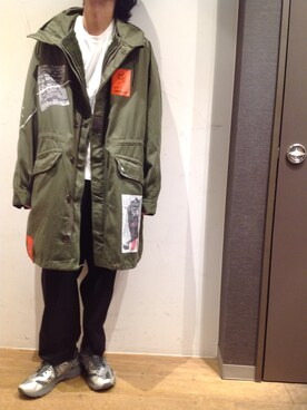 「maxsix（マックスシックス）のアイテム（ジャケット/アウター）」を使った、岡田さん（メンズ・173cm）の秋コーディネート
