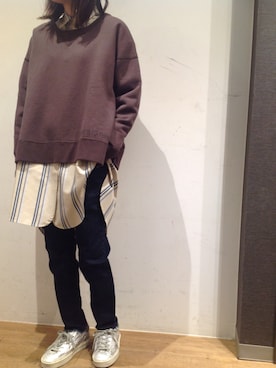 岡田さん(レディース・158cm)の冬コーディネート