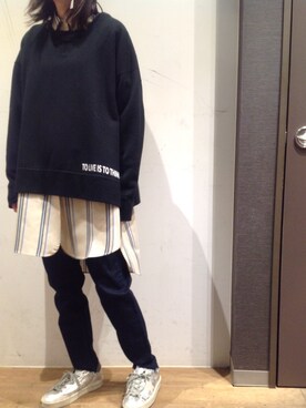 岡田さん(レディース・158cm)の冬コーディネート