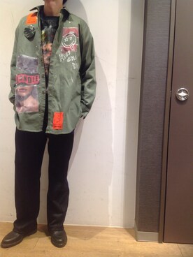 「maxsix（マックスシックス）のアイテム（ジャケット/アウター）」を使った、岡田さん（メンズ・172cm）の冬コーディネート
