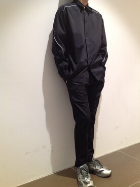 「MINOTAUR（ミノトール）のアイテム（パンツ）」を使った、岡田さん（メンズ・172cm）の冬コーディネート