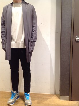 「SOLIDO（ソリード）のアイテム」を使った、岡田さん（メンズ・172cm）の冬コーディネート