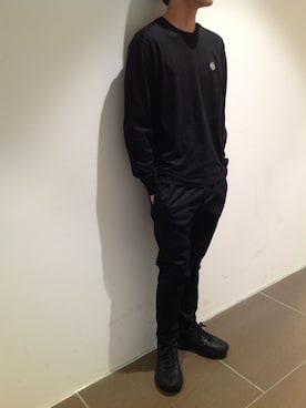 「MINOTAUR（ミノトール）のアイテム（パンツ）」を使った、岡田さん（メンズ・172cm）の冬コーディネート