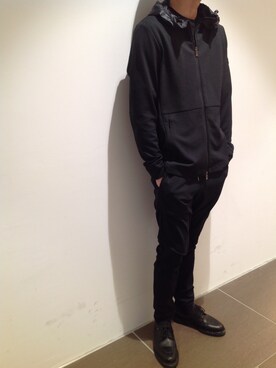「TATRAS（タトラス）のアイテム（パンツ）」を使った、岡田さん（メンズ・172cm）の冬コーディネート