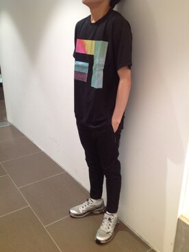 「MINOTAUR（ミノトール）のアイテム（パンツ）」を使った、岡田さん（メンズ・172cm）の春コーディネート