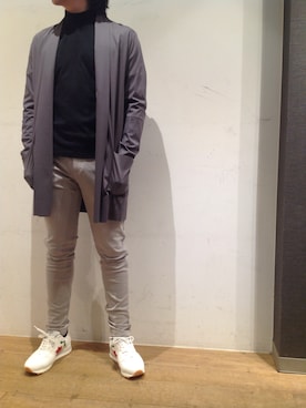 「SOLIDO（ソリード）のアイテム」を使った、岡田さん（メンズ・172cm）の春コーディネート