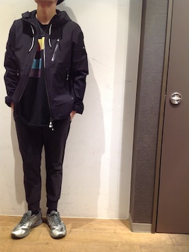 「TATRAS（タトラス）のアイテム（ブルゾン）」を使った、岡田さん（メンズ・172cm）の春コーディネート