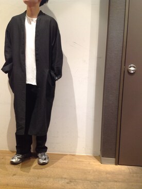 「SOLIDO（ソリード）のアイテム」を使った、岡田さん（メンズ・172cm）の春コーディネート