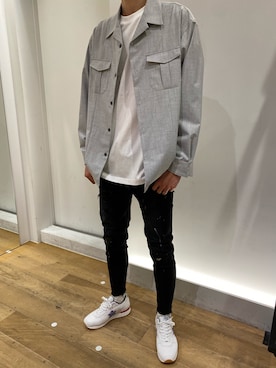 岡田さん(メンズ・181cm)の春コーディネート