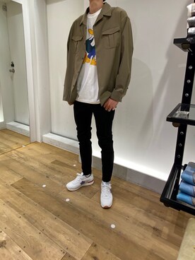 岡田さん(メンズ・181cm)の春コーディネート