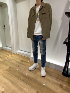 岡田さん（メンズ・180cm）の春コーディネート