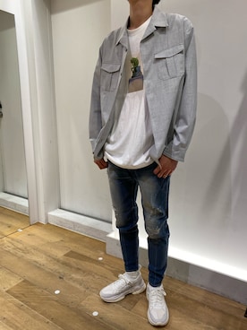 岡田さん（メンズ・180cm）の春コーディネート