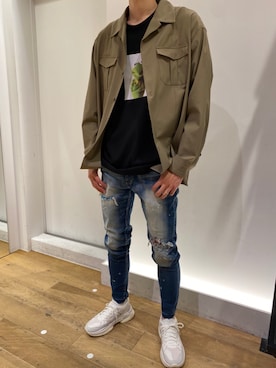 岡田さん（メンズ・182cm）の春コーディネート