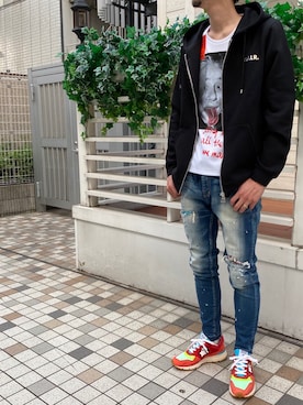 岡田さん（メンズ・182cm）の春コーディネート