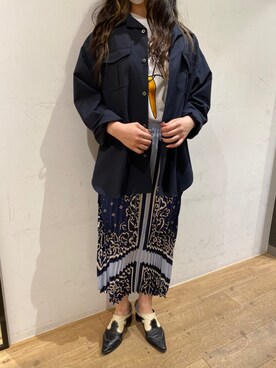 「SCOTCH & SODA（スコッチ アンド ソーダ）のアイテム」を使った、岡田さん（レディース・160cm）の夏コーディネート