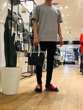 「オーバーＴシャツ」｜岡田さん（メンズ・172cm）の夏コーディネート