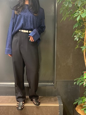 「EZUMi（エズミ）のアイテム（その他パンツ）」を使った、岡田さん（レディース・160cm）の夏コーディネート