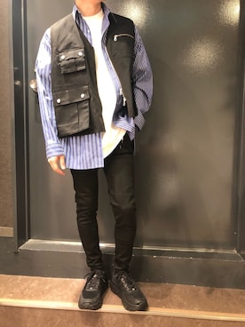 岡田さん（メンズ・172cm）の夏コーディネート