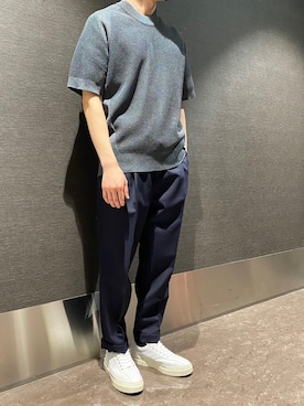 「Stepney Workers Club（ステファニーワーカーズクラブ）のアイテム」を使った、岡田さん（メンズ・172cm）の春コーディネート