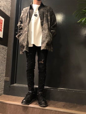 「LIBERE（リベーレ）のアイテム」を使った、岡田さん（メンズ・172cm）の春コーディネート
