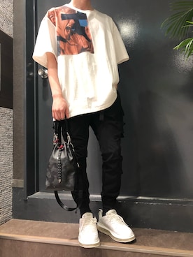「LIBERE（リベーレ）のアイテム」を使った、岡田さん（メンズ・172cm）の春コーディネート