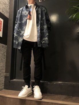 「LIBERE（リベーレ）のアイテム」を使った、岡田さん（メンズ・172cm）の春コーディネート