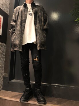 「LIBERE（リベーレ）のアイテム」を使った、岡田さん（メンズ・172cm）の春コーディネート