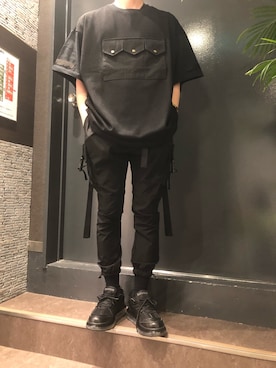 「LIBERE（リベーレ）のアイテム」を使った、岡田さん（メンズ・172cm）の春コーディネート