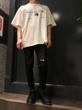 「LIBERE（リベーレ）のアイテム」を使った、岡田さん（メンズ・172cm）の春コーディネート