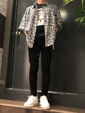 「B'2nd（ビーセカンド）のアイテム（スニーカー）」を使った、岡田さん（メンズ・172cm）の夏コーディネート