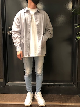 「B'2nd（ビーセカンド）のアイテム（スニーカー）」を使った、岡田さん（メンズ・172cm）の夏コーディネート