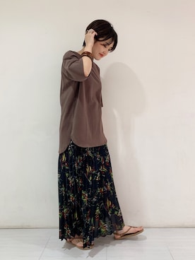 「havaianas（ハワイアナス）のアイテム（ビーチサンダル）」を使った、あんずさん（レディース・162cm）の春コーディネート