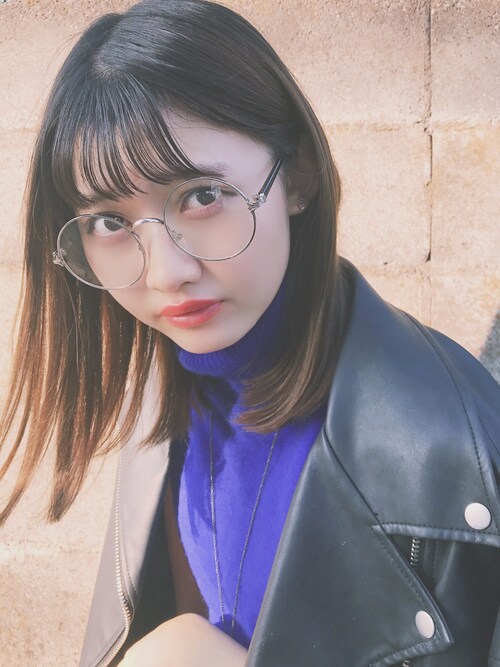 春奈桃佳 Wegoのメガネを使ったコーディネート Wear