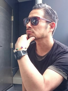 「NANO universe（ナノユニバース）のjunhashimoto nano・universe/JH レイヤード クルーネックTEE（Tシャツ/カットソー）」を使った、taro   さん（メンズ・165cm）の夏コーディネート