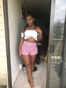 「Gladiator Sandals」｜Smh Namieeさん（レディース・155cm）の夏コーディネート