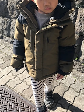 「冬休み」｜「アイテム（ジャケット/アウター）」を使った、S✳︎Sさん（キッズ・100cm）の冬コーディネート