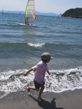 「FORK&SPOON（フォークアンドスプーン）のアイテム（帽子）」を使った、S✳︎Sさん（キッズ・100cm）の春コーディネート